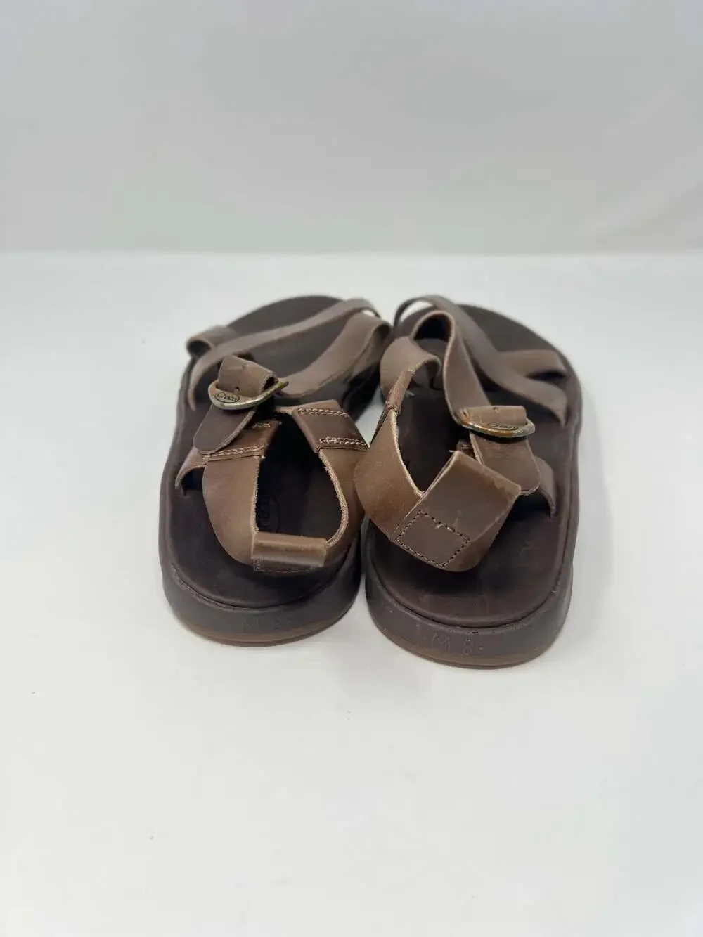 Chaco Men's Wayfarer Sandal, Brown Leather, Size 8